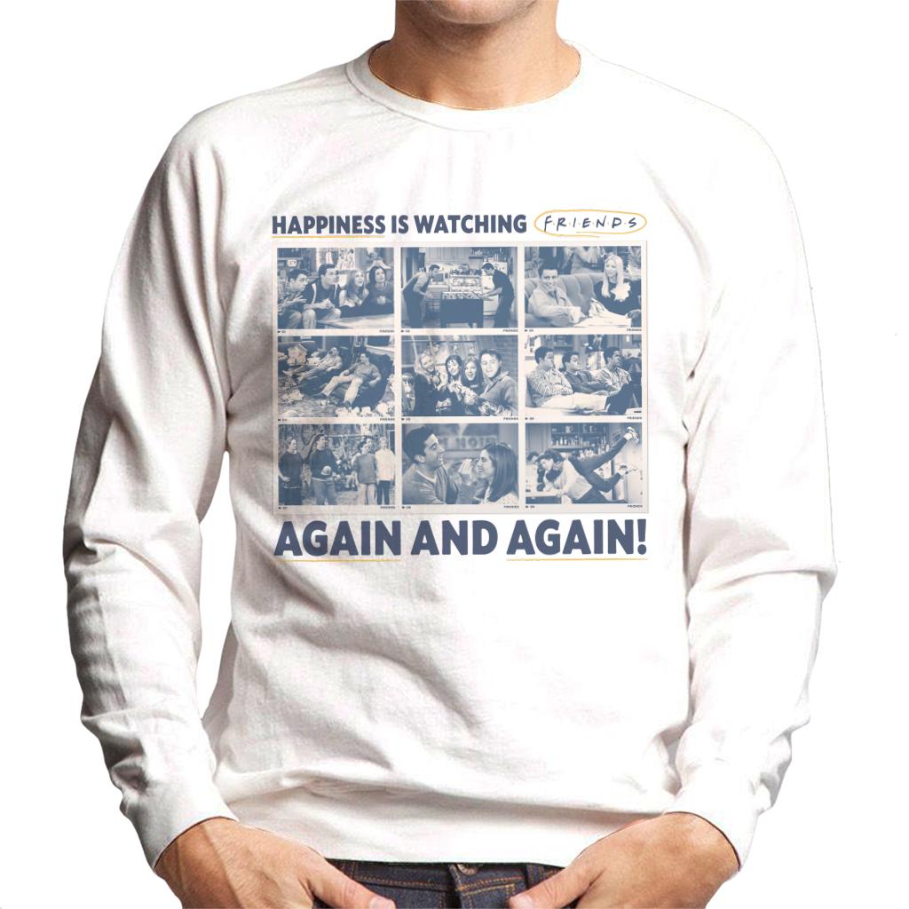 Friends Happiness Is Watching Again And Again Men's Sweatshirt-ALL + EVERY