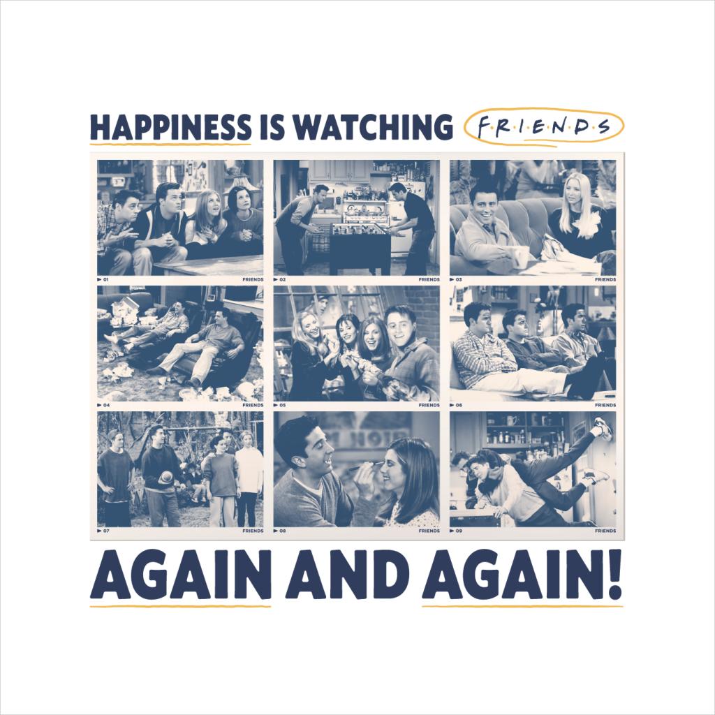 Friends Happiness Is Watching Again And Again Men's T-Shirt-ALL + EVERY