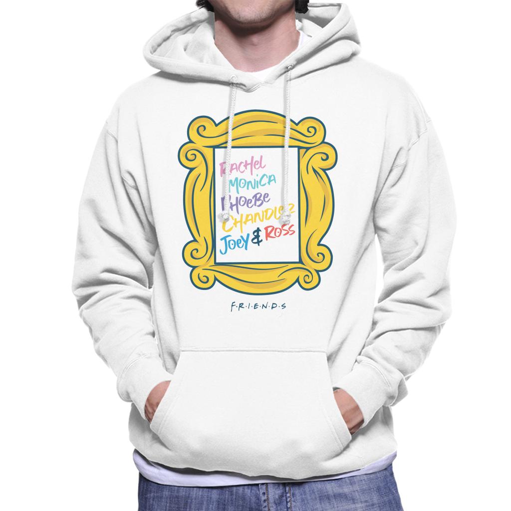 Friends Frame Character List Men's Hooded Sweatshirt-ALL + EVERY