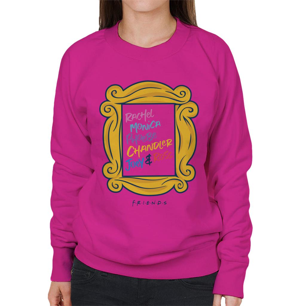 Friends Frame Character List Women's Sweatshirt-ALL + EVERY