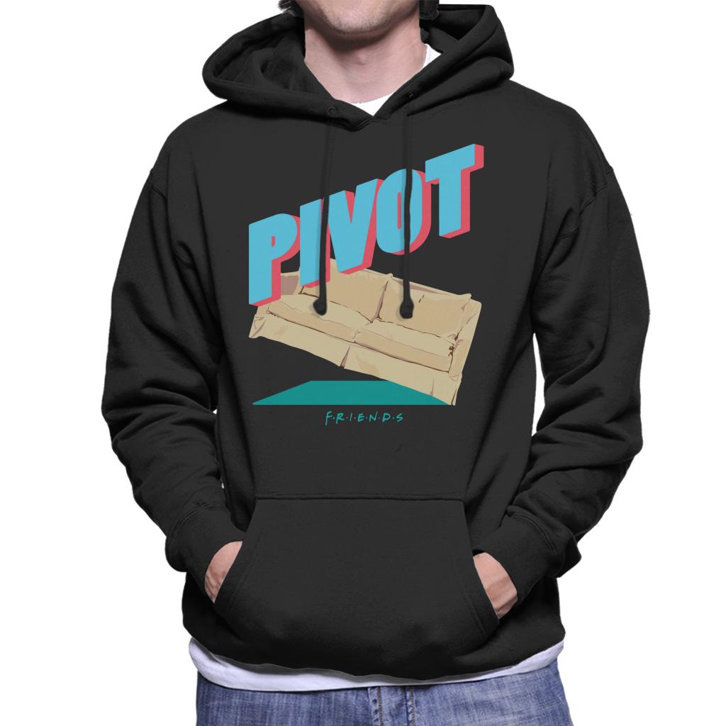 Friends Sofa Pivot Quote Men's Hooded Sweatshirt-ALL + EVERY