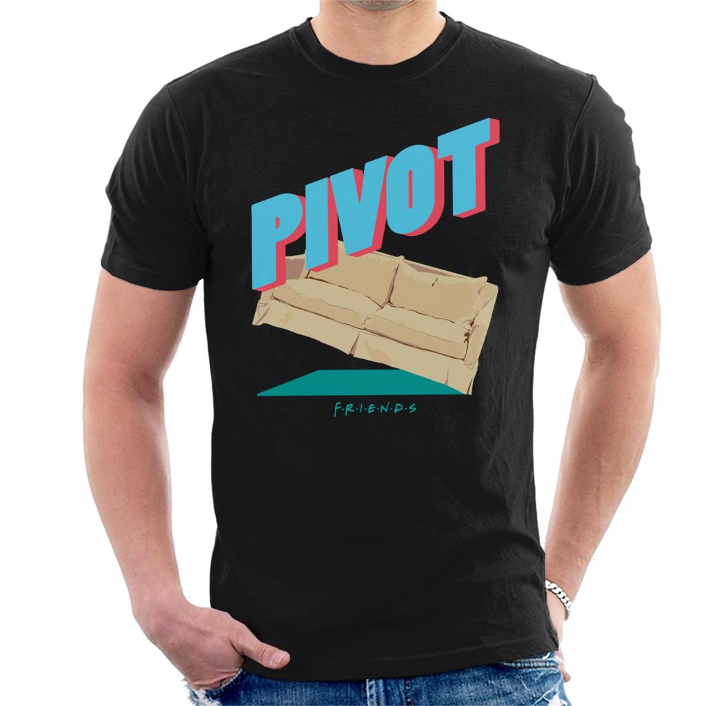 Friends Sofa Pivot Quote Men's T-Shirt-ALL + EVERY