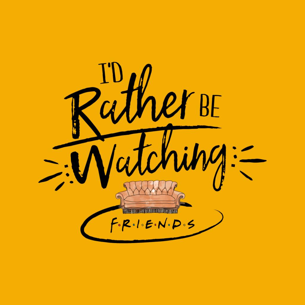 Friends Sofa Id Rather Be Watching Men's Hooded Sweatshirt-ALL + EVERY