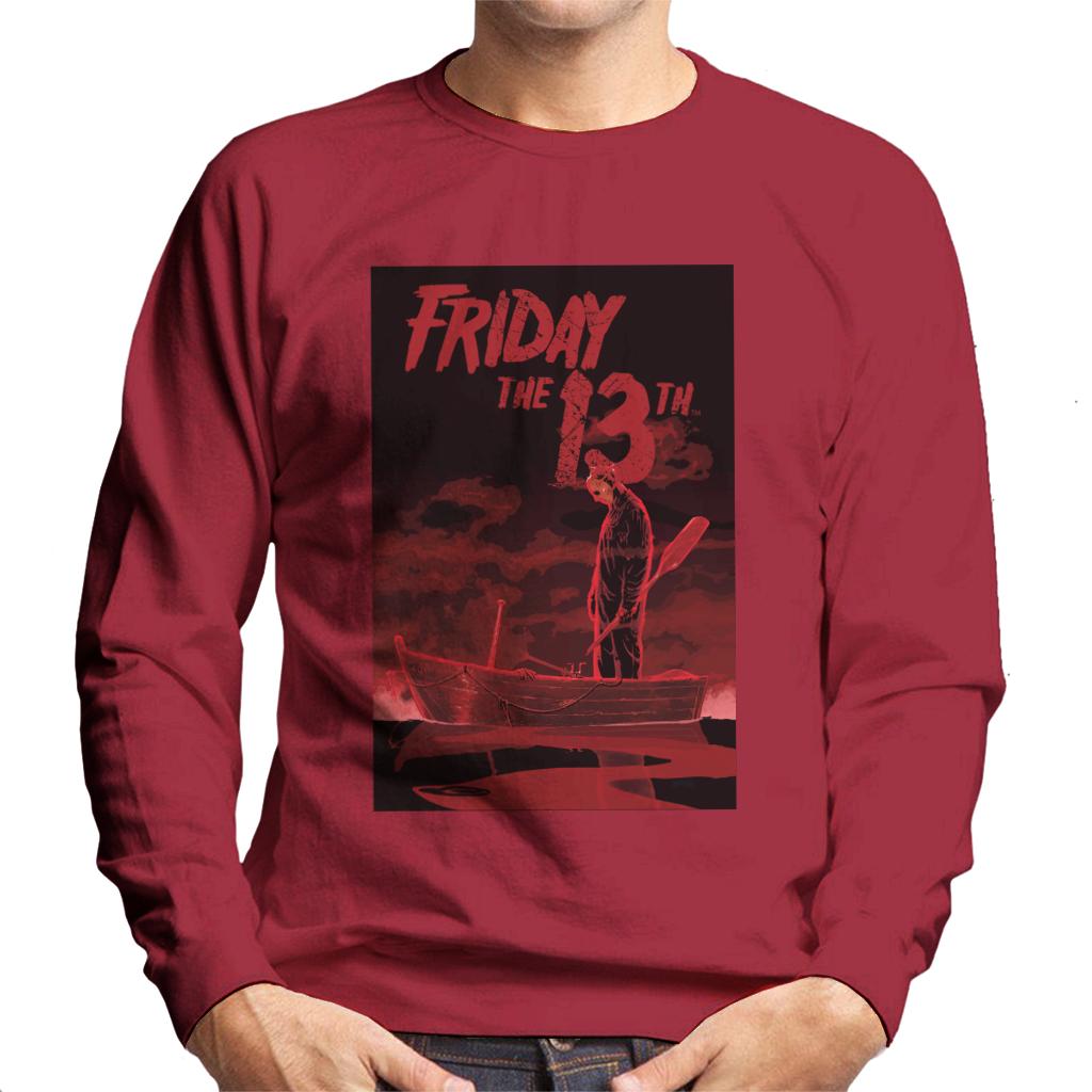 Friday 13th Crimson Boat Men's Sweatshirt-ALL + EVERY