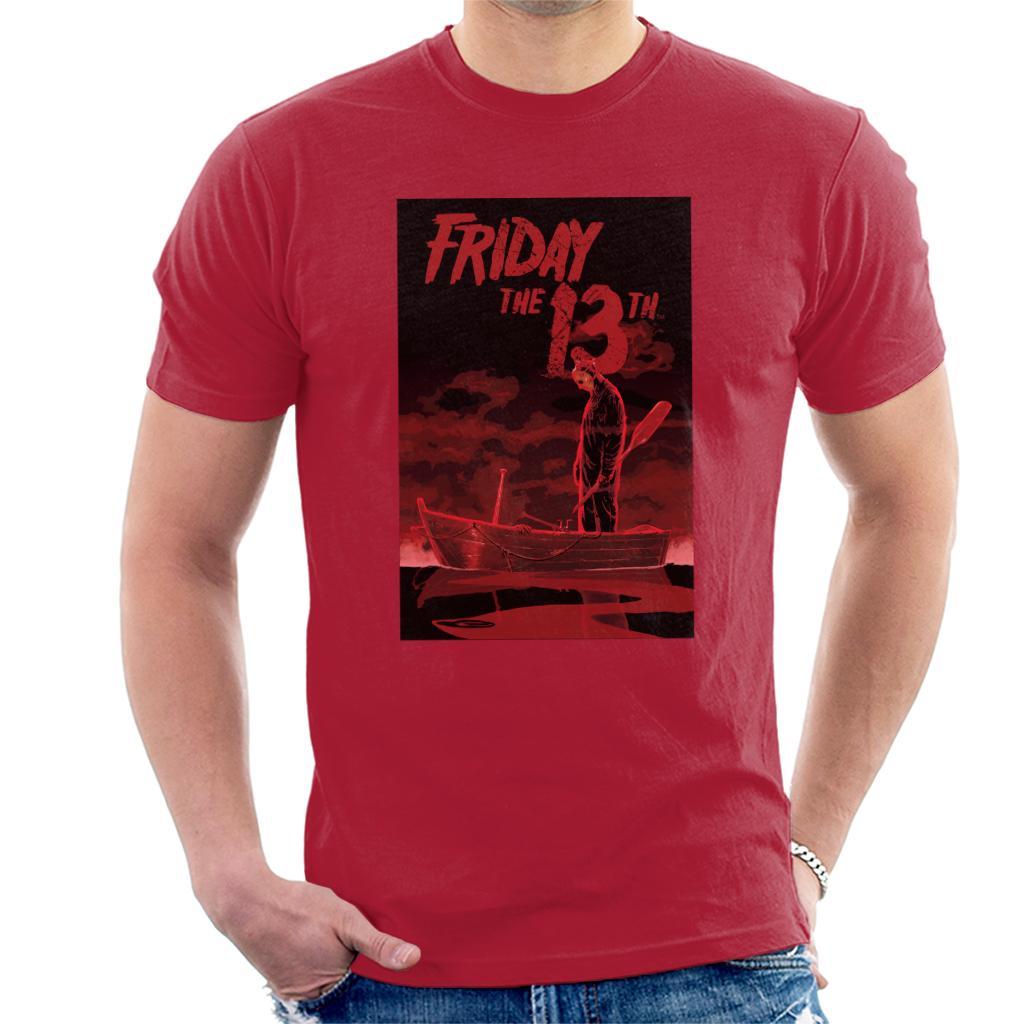 Friday 13th Crimson Boat Men's T-Shirt-ALL + EVERY