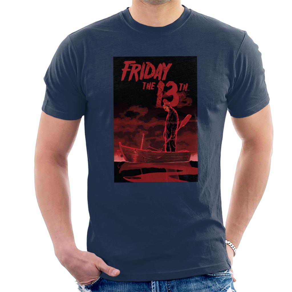 Friday 13th Crimson Boat Men's T-Shirt-ALL + EVERY