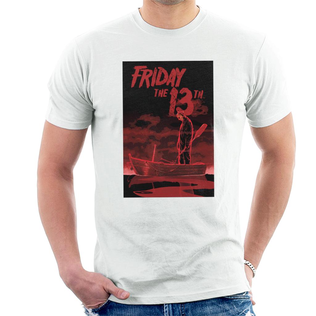 Friday 13th Crimson Boat Men's T-Shirt-ALL + EVERY