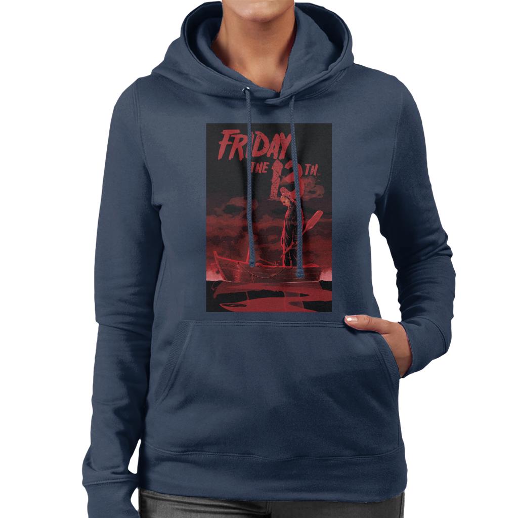 Friday 13th Crimson Boat Women's Hooded Sweatshirt-ALL + EVERY