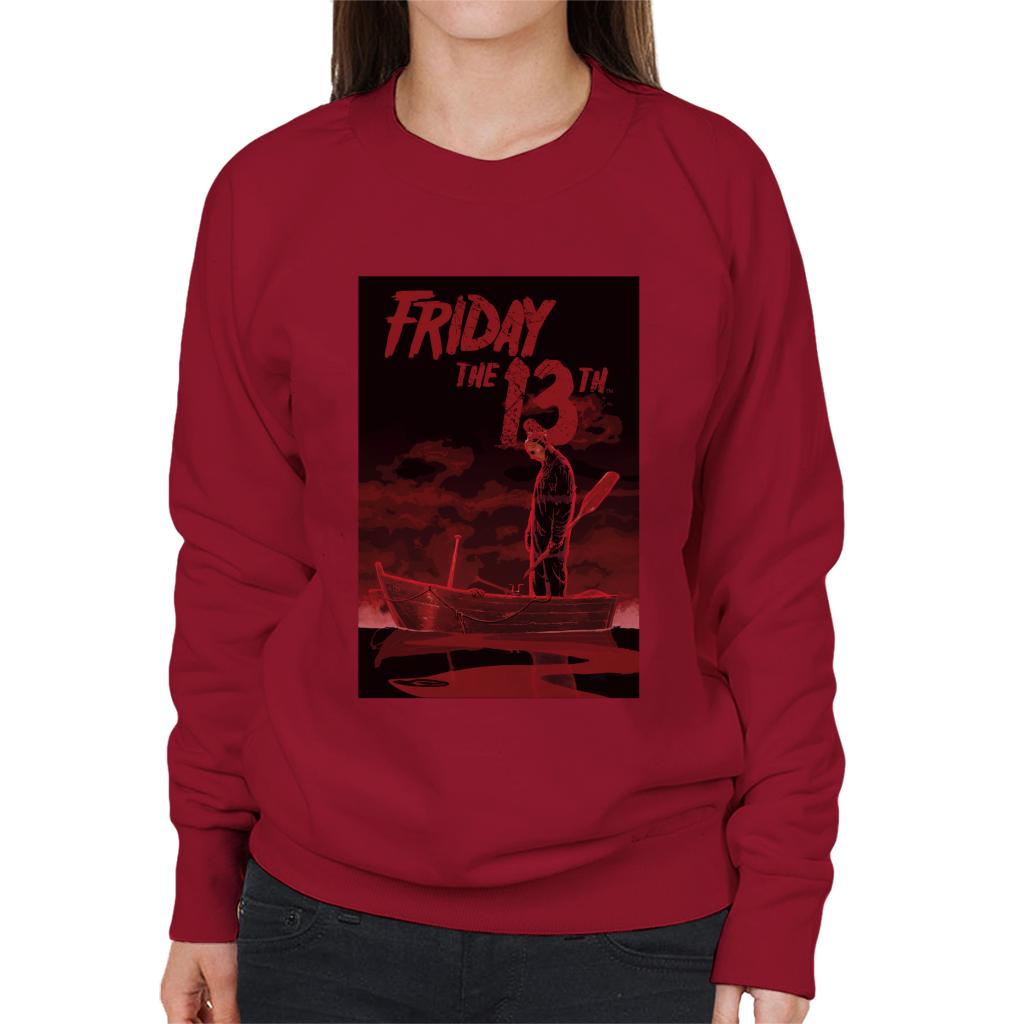 Friday 13th Crimson Boat Women's Sweatshirt-ALL + EVERY