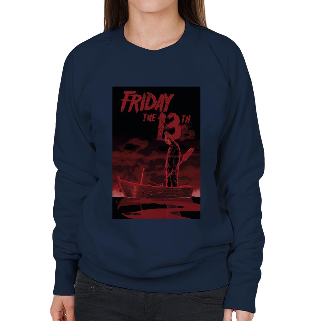 Friday 13th Crimson Boat Women's Sweatshirt-ALL + EVERY