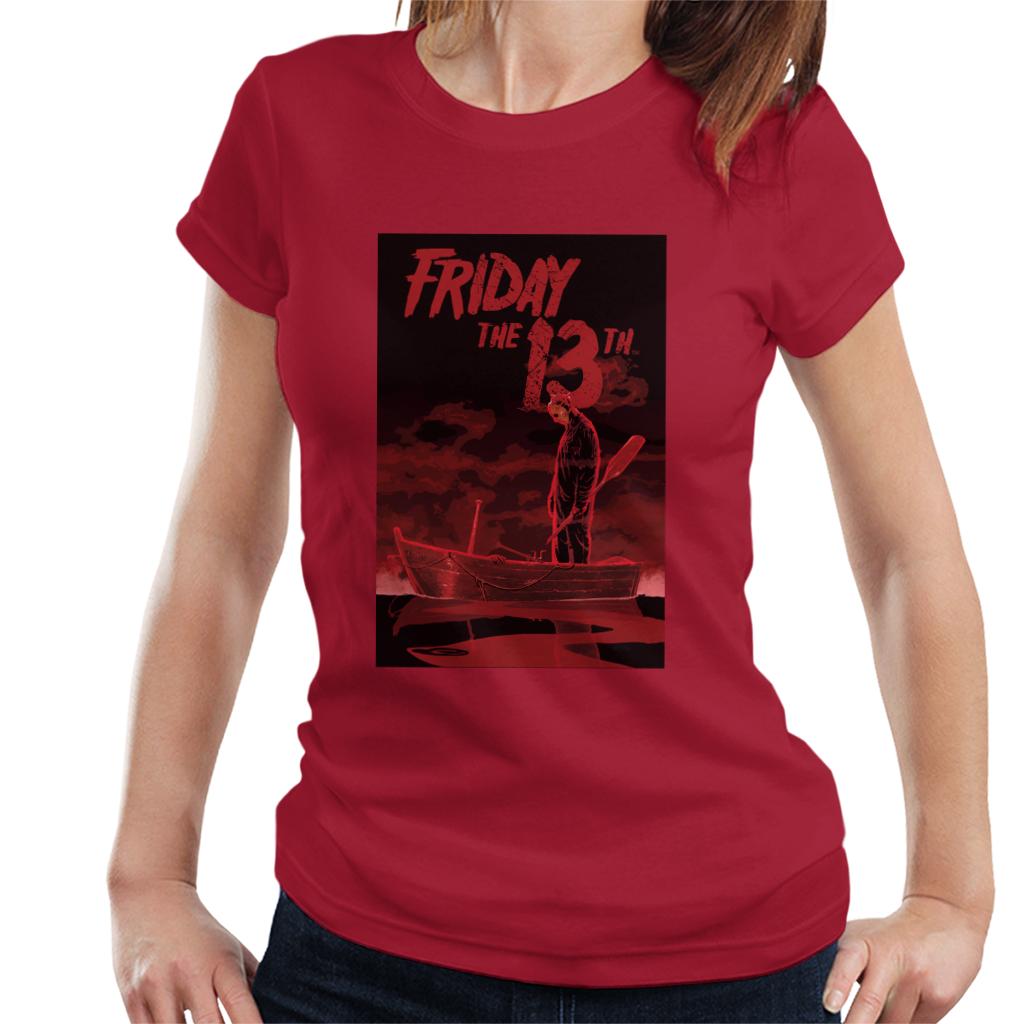 Friday 13th Crimson Boat Women's T-Shirt-ALL + EVERY