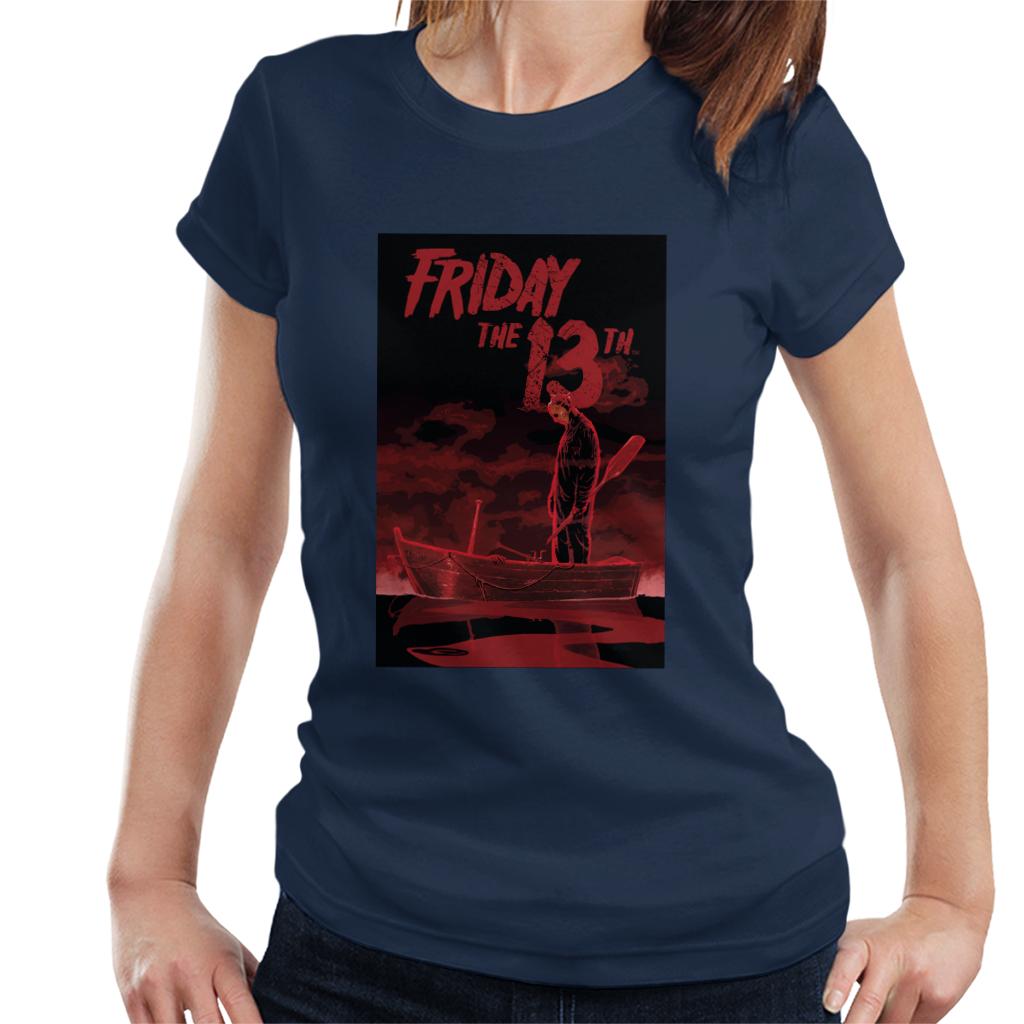 Friday 13th Crimson Boat Women's T-Shirt-ALL + EVERY