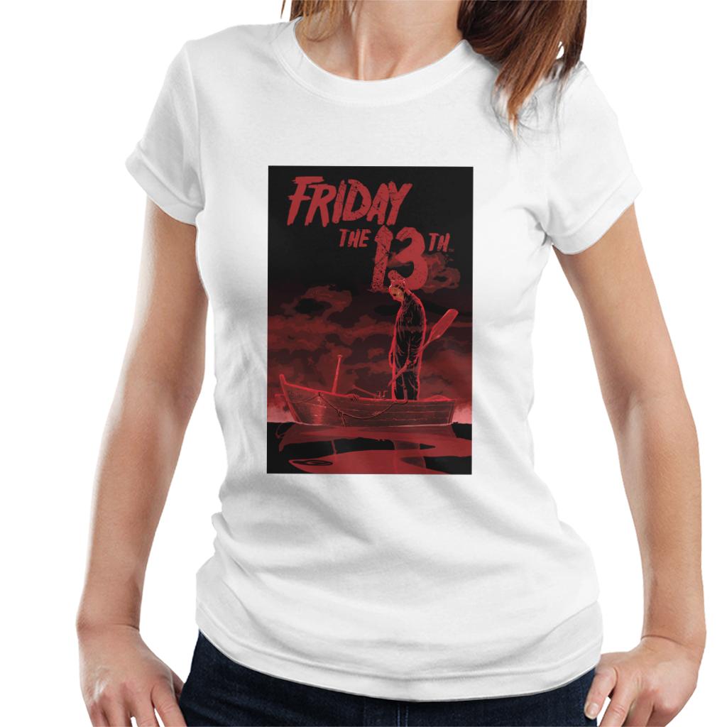 Friday 13th Crimson Boat Women's T-Shirt-ALL + EVERY