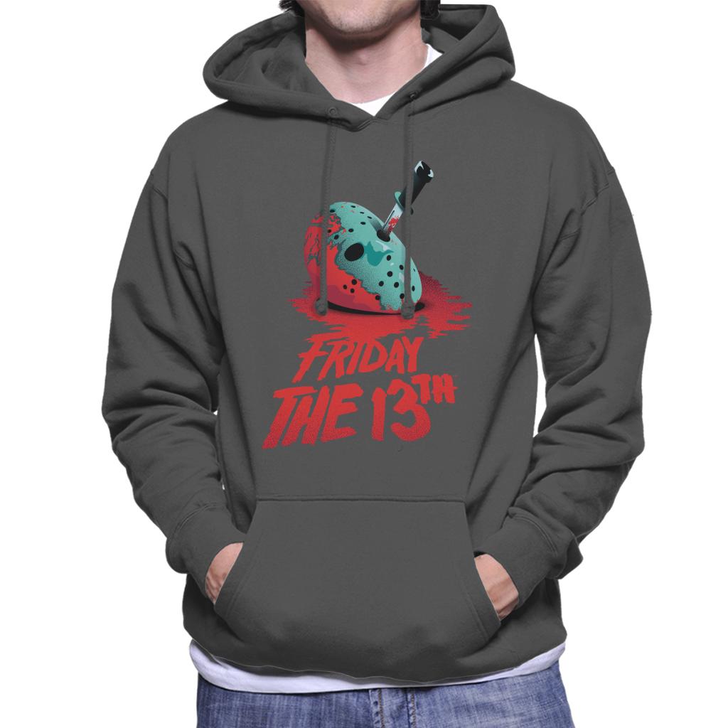 Friday 13th Crimson Jason Voorhees Crimson Face Men's Hooded Sweatshirt-ALL + EVERY