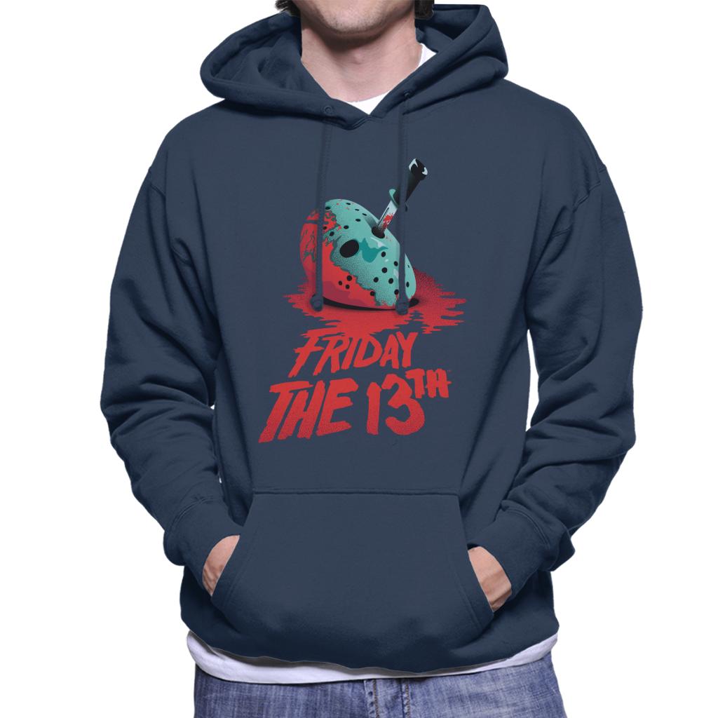 Friday 13th Crimson Jason Voorhees Crimson Face Men's Hooded Sweatshirt-ALL + EVERY