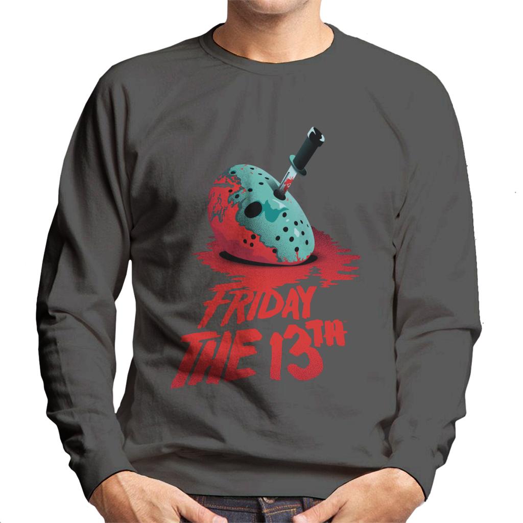 Friday 13th Crimson Jason Voorhees Crimson Face Men's Sweatshirt-ALL + EVERY