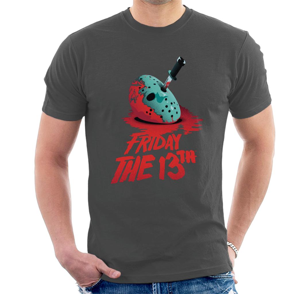 Friday 13th Crimson Jason Voorhees Crimson Face Men's T-Shirt-ALL + EVERY