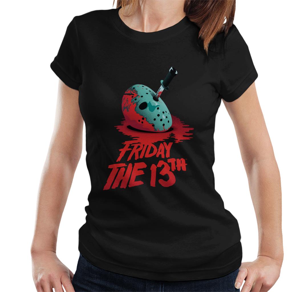 Friday 13th Crimson Jason Voorhees Crimson Face Women's T-Shirt-ALL + EVERY