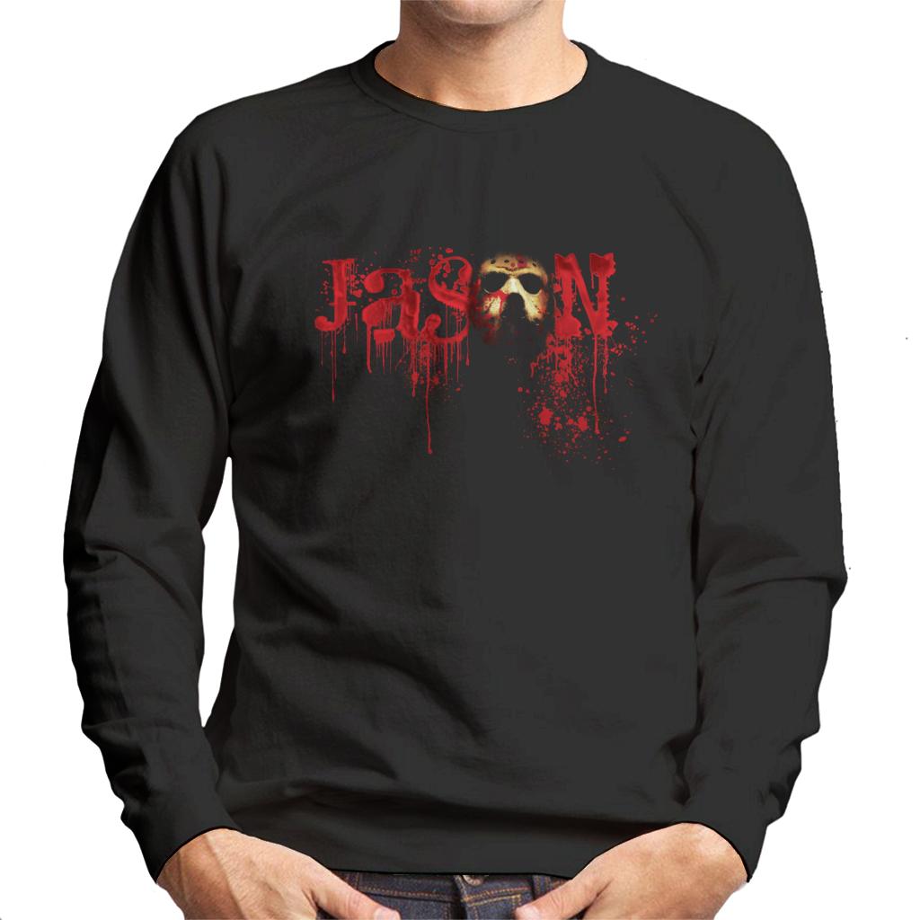 Friday 13th Jason Voorhees Crimson Logo Men's Sweatshirt-ALL + EVERY