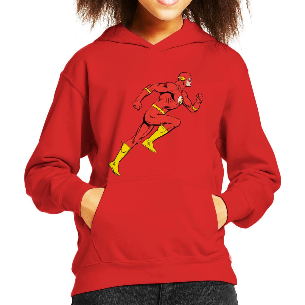 The Flash Comic Running Kid's Hooded Sweatshirt-ALL + EVERY