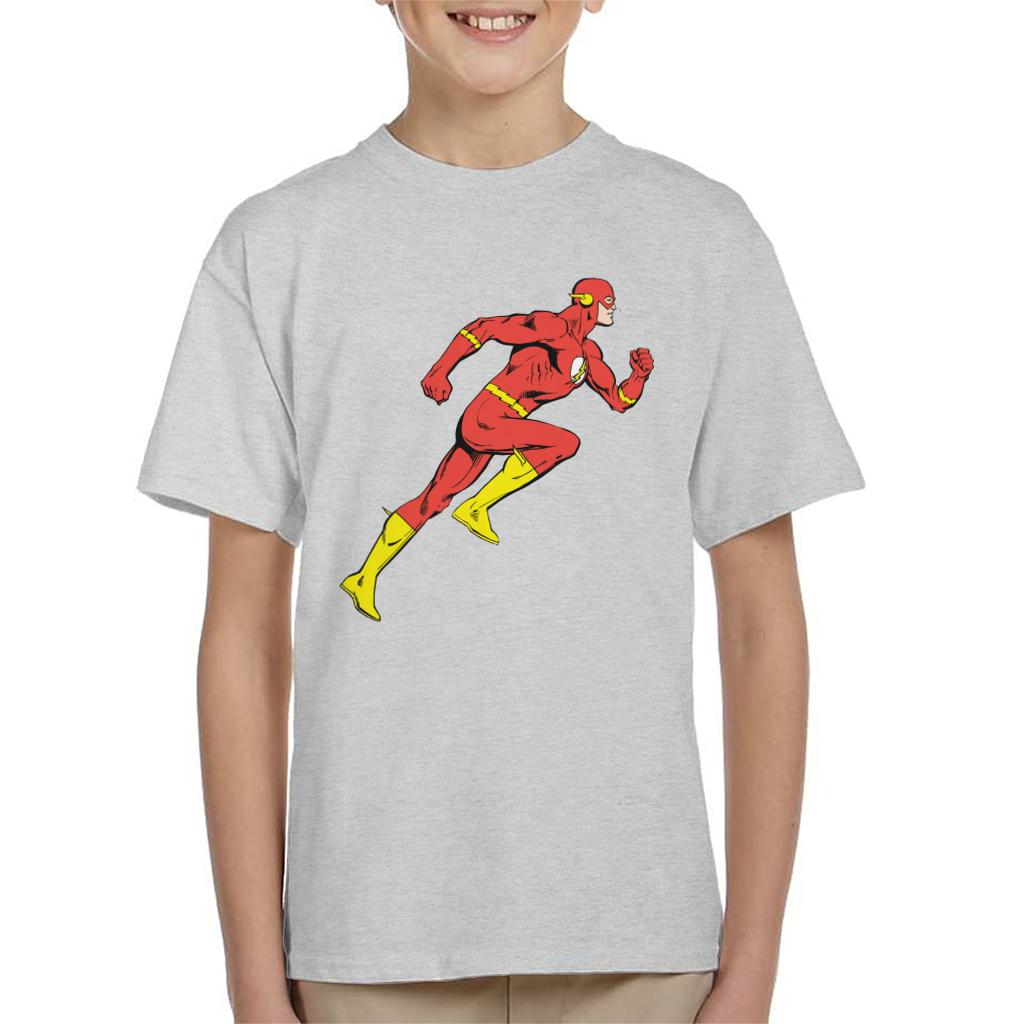 The Flash Comic Running Kid's T-Shirt-ALL + EVERY