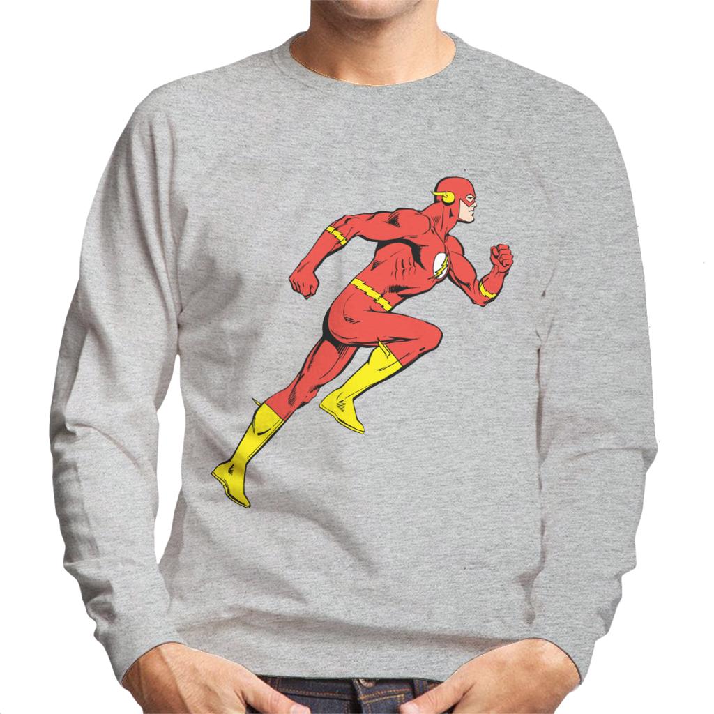 The Flash Comic Running Men's Sweatshirt-ALL + EVERY