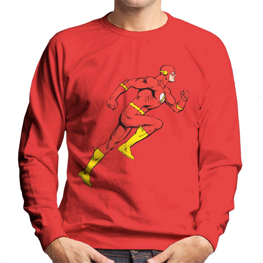 The Flash Comic Running Men's Sweatshirt-ALL + EVERY