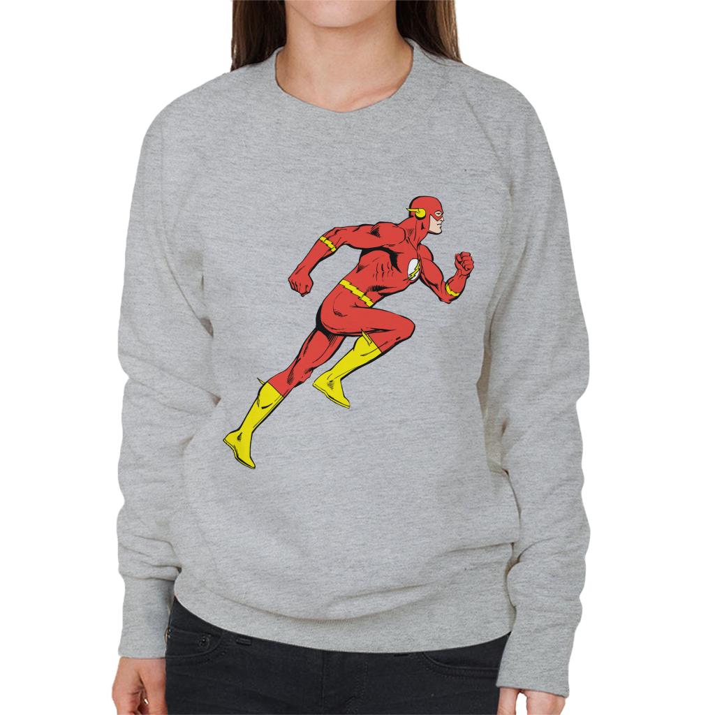 The Flash Comic Running Women's Sweatshirt-ALL + EVERY