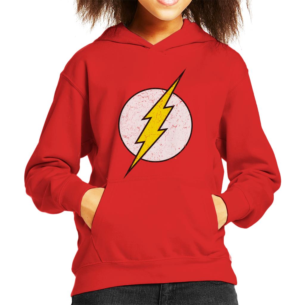 The Flash Lightning Bolt Logo Kid's Hooded Sweatshirt-ALL + EVERY