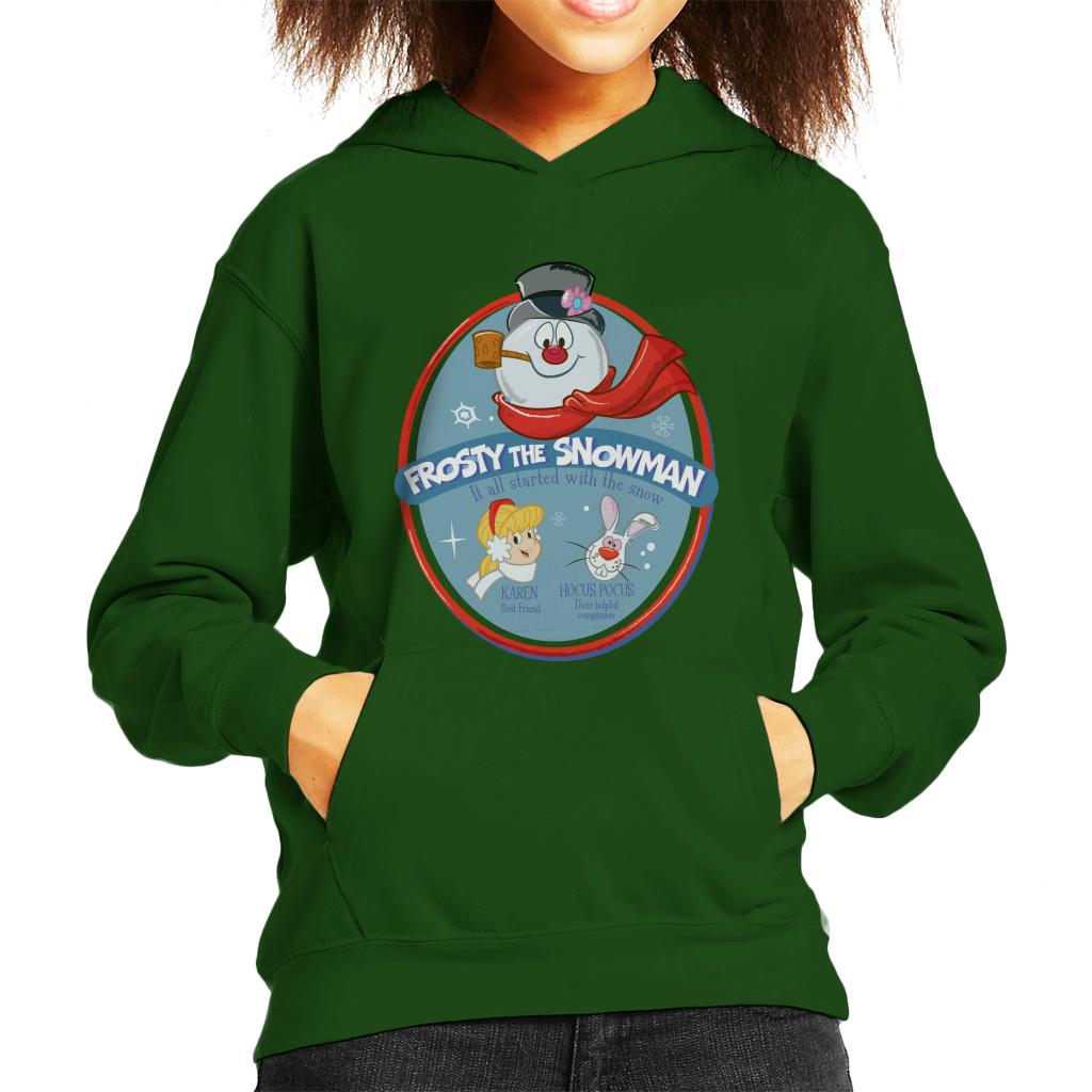 Frosty The Snowman It All Started With The Snow Kid's Hooded Sweatshirt-ALL + EVERY