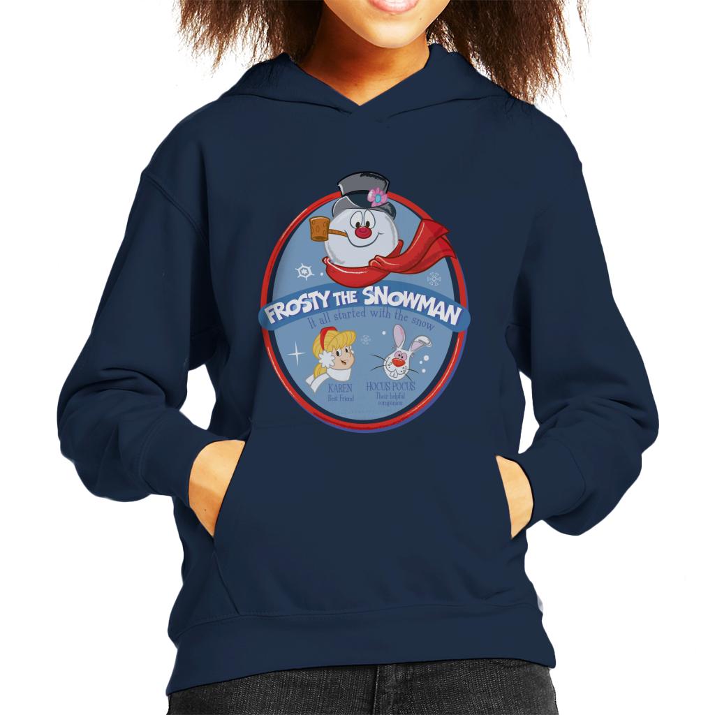 Frosty The Snowman It All Started With The Snow Kid's Hooded Sweatshirt-ALL + EVERY