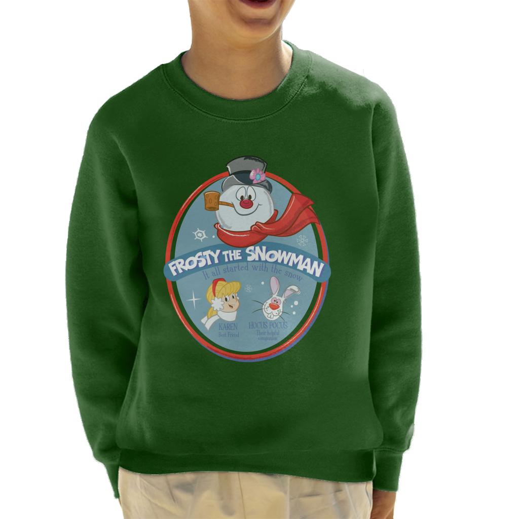 Frosty The Snowman It All Started With The Snow Kid's Sweatshirt-ALL + EVERY