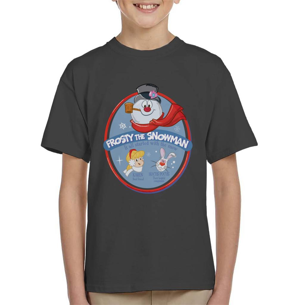 Frosty The Snowman It All Started With The Snow Kid's T-Shirt-ALL + EVERY