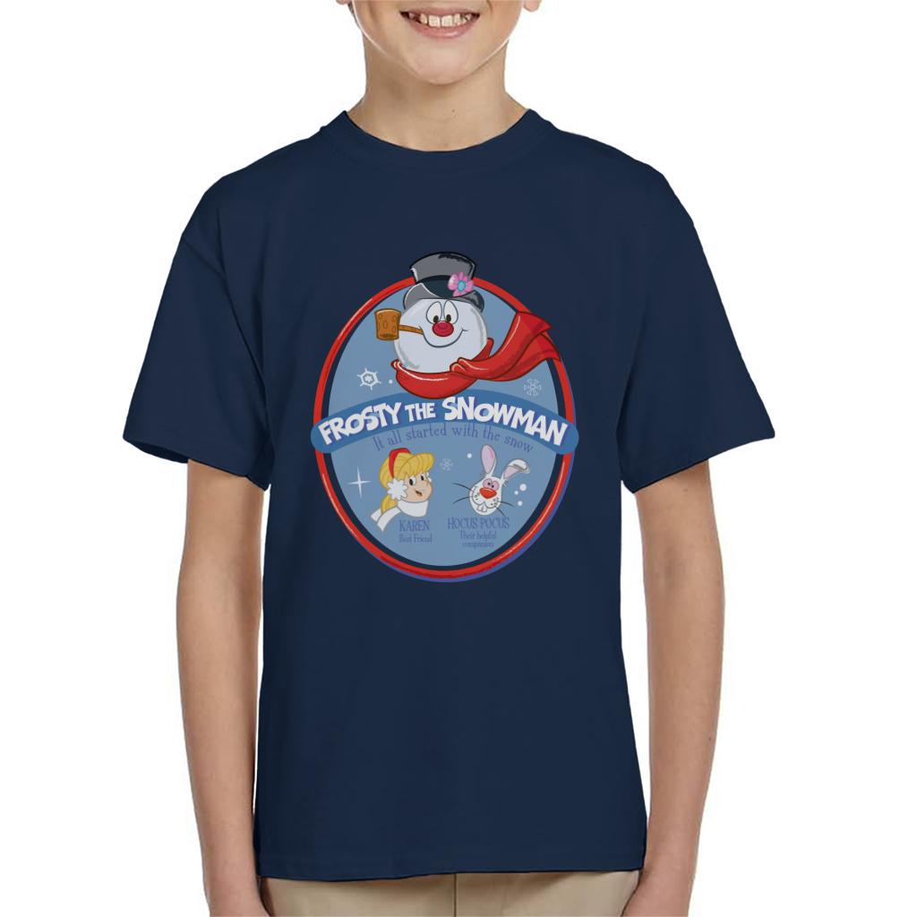 Frosty The Snowman It All Started With The Snow Kid's T-Shirt-ALL + EVERY