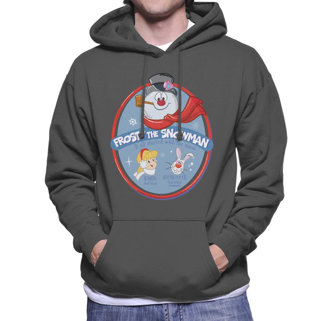 Frosty The Snowman It All Started With The Snow Men's Hooded Sweatshirt-ALL + EVERY