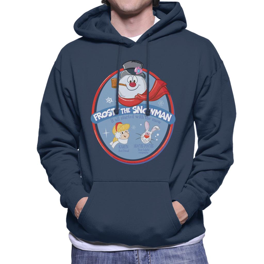 Frosty The Snowman It All Started With The Snow Men's Hooded Sweatshirt-ALL + EVERY