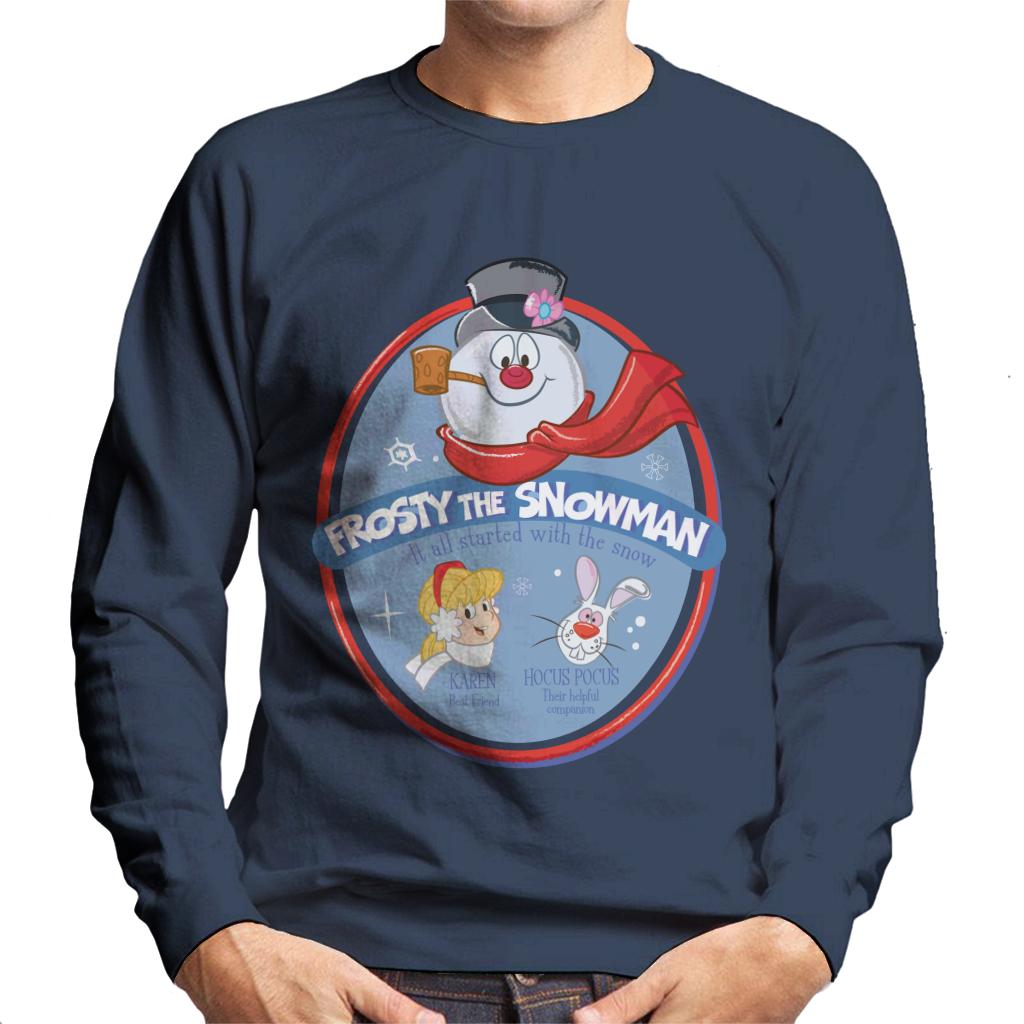 Frosty The Snowman It All Started With The Snow Men's Sweatshirt-ALL + EVERY