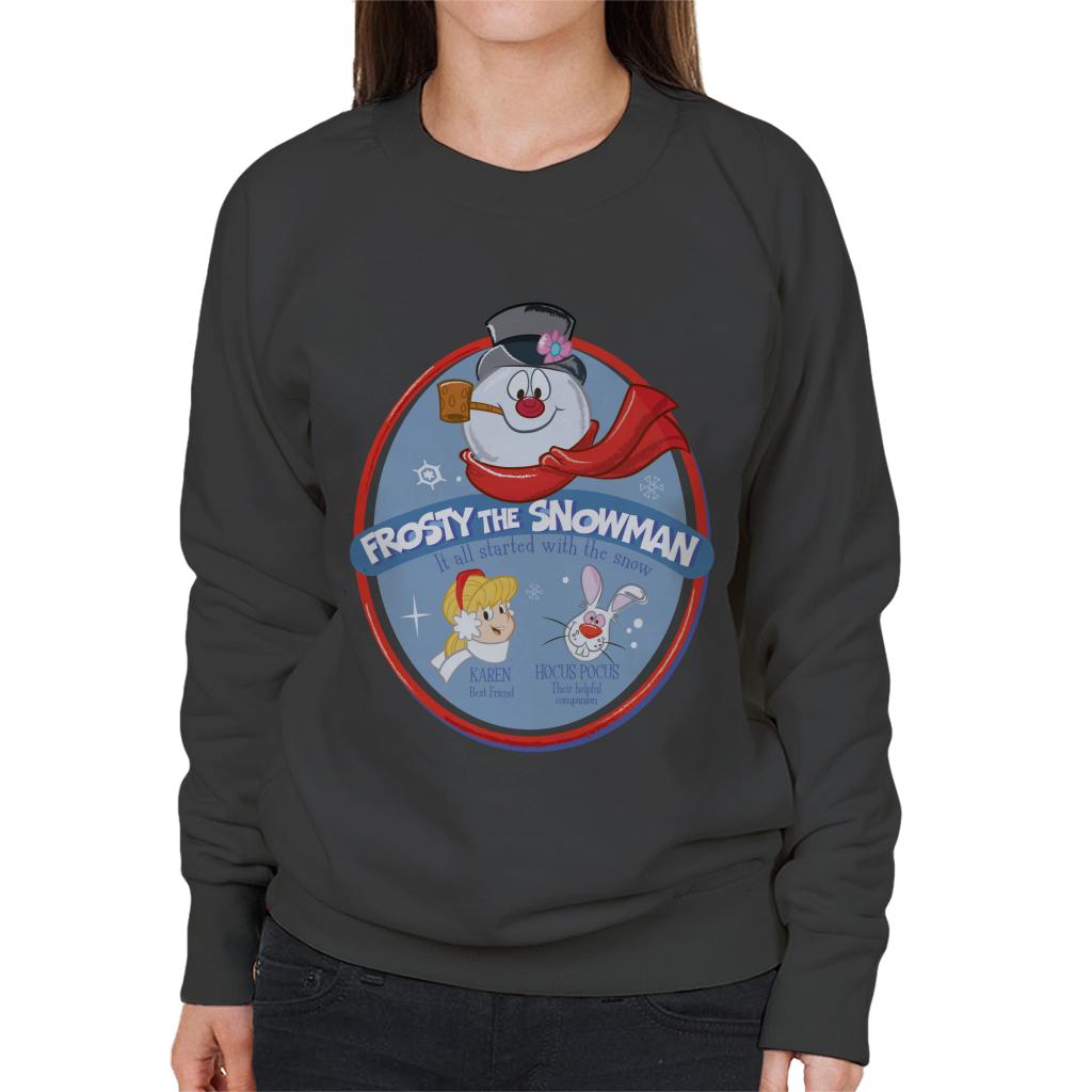 Frosty The Snowman It All Started With The Snow Women's Sweatshirt-ALL + EVERY