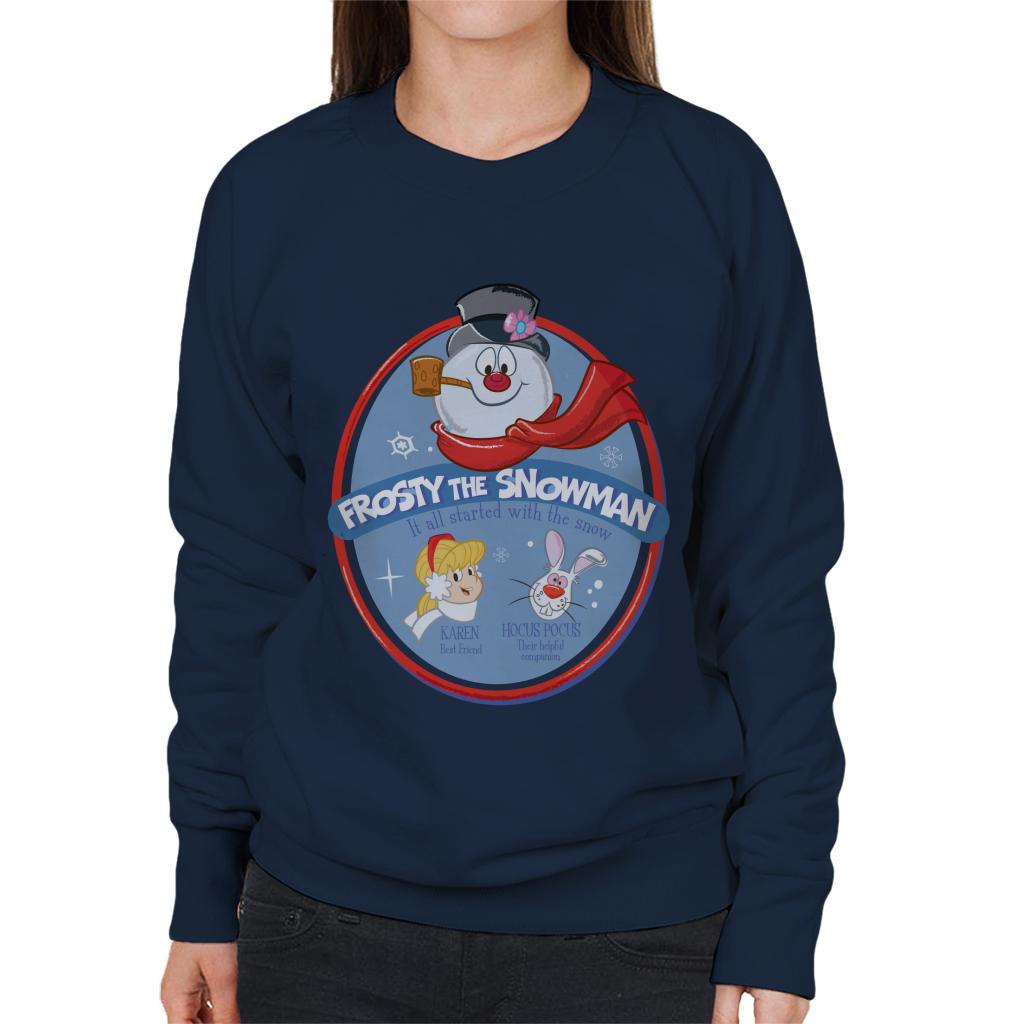 Frosty The Snowman It All Started With The Snow Women's Sweatshirt-ALL + EVERY