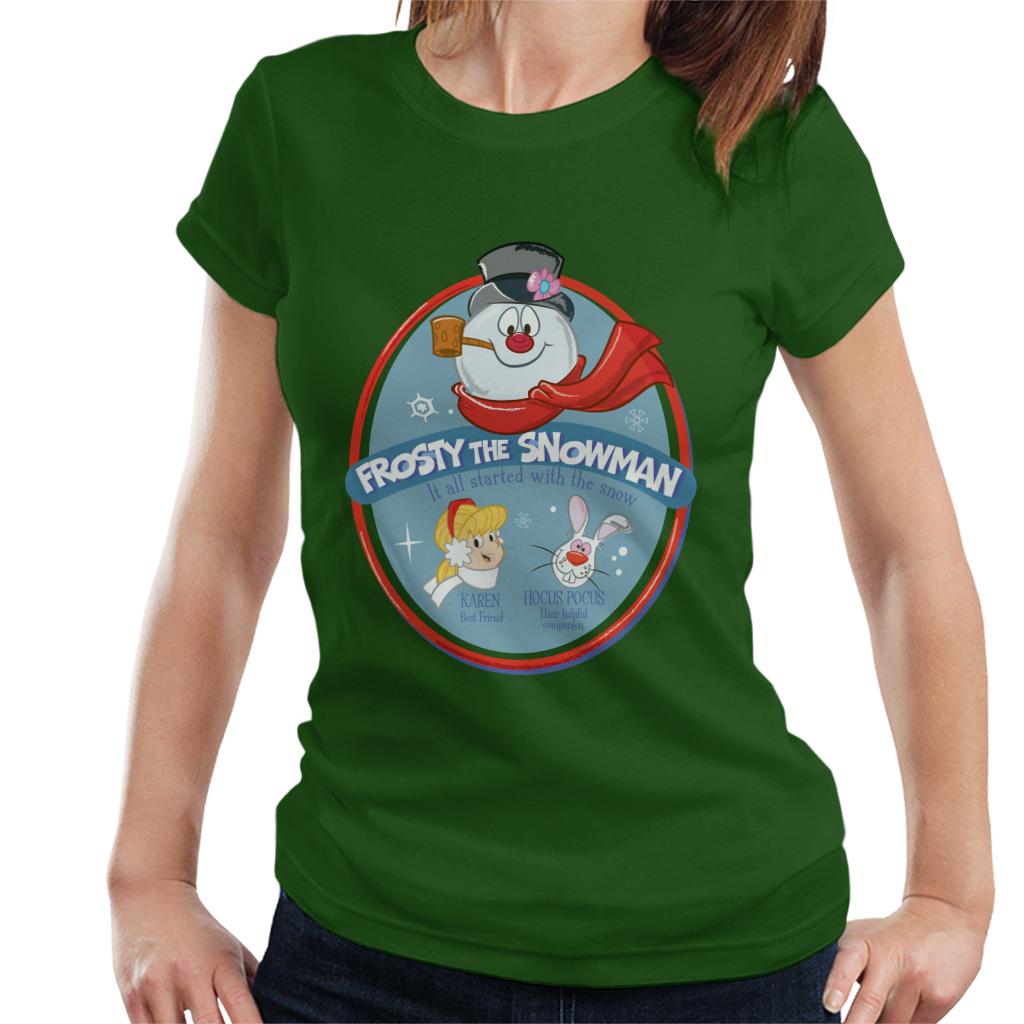 Frosty The Snowman It All Started With The Snow Women's T-Shirt-ALL + EVERY