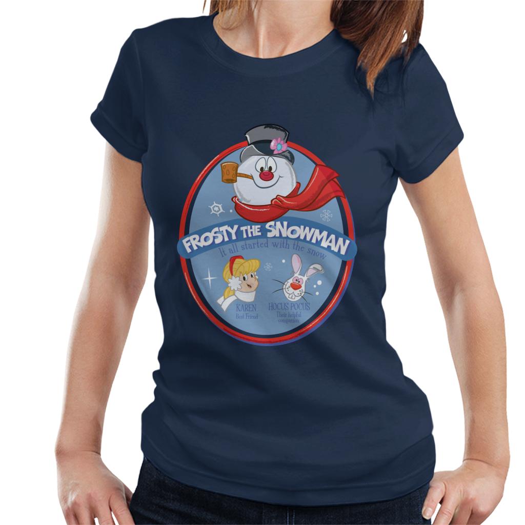 Frosty The Snowman It All Started With The Snow Women's T-Shirt-ALL + EVERY