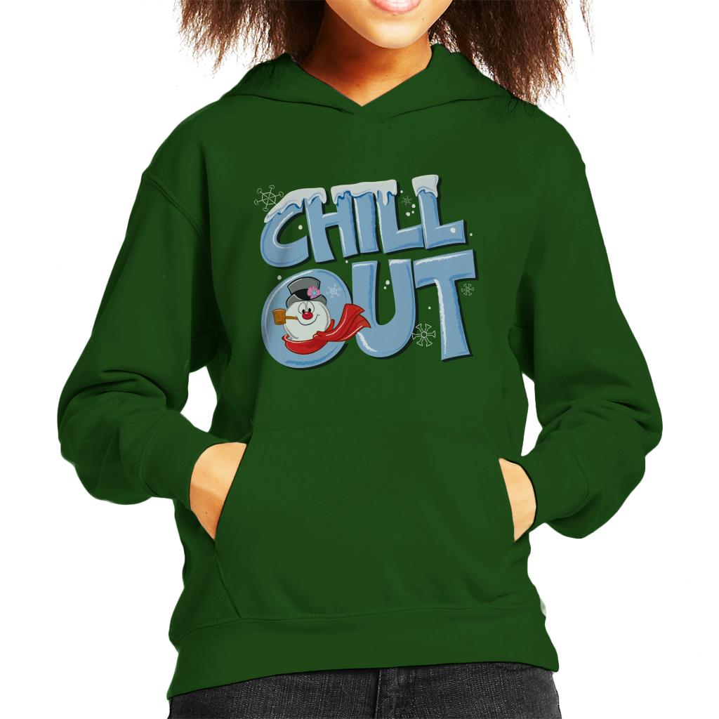 Frosty The Snowman Chill Out Kid's Hooded Sweatshirt-ALL + EVERY