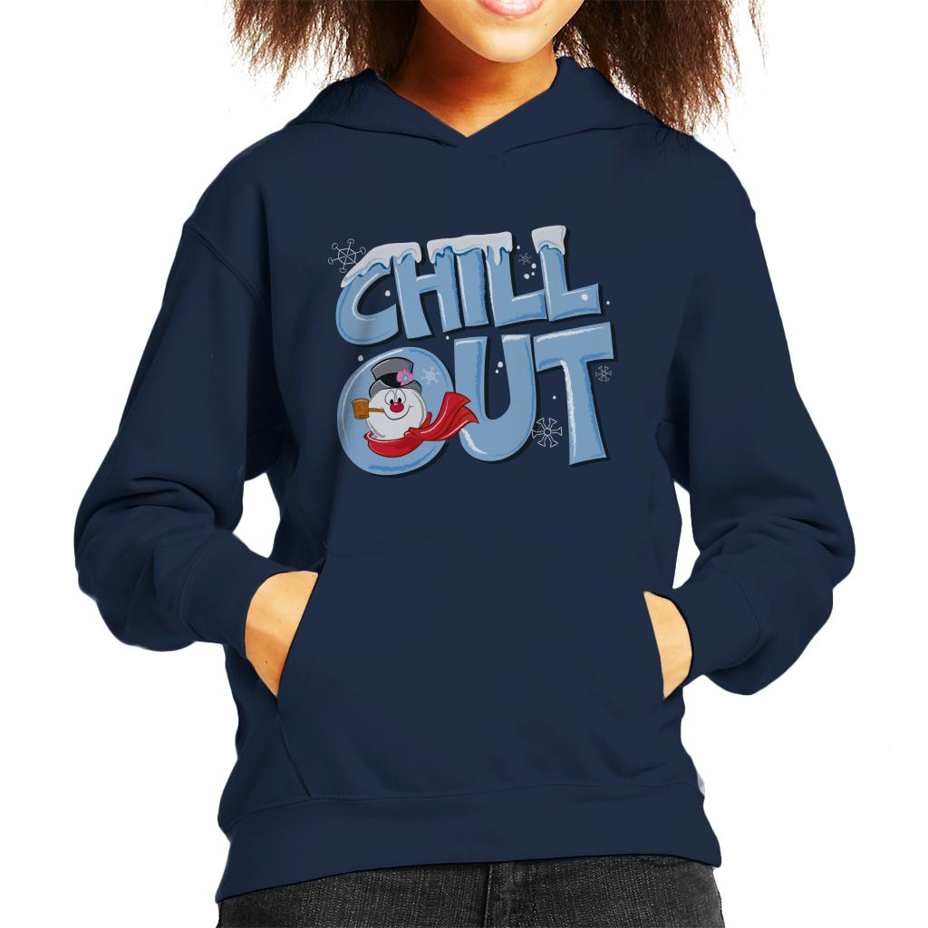 Frosty The Snowman Chill Out Kid's Hooded Sweatshirt-ALL + EVERY