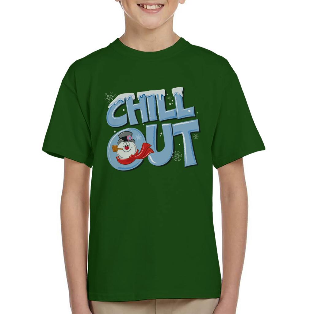 Frosty The Snowman Chill Out Kid's T-Shirt-ALL + EVERY