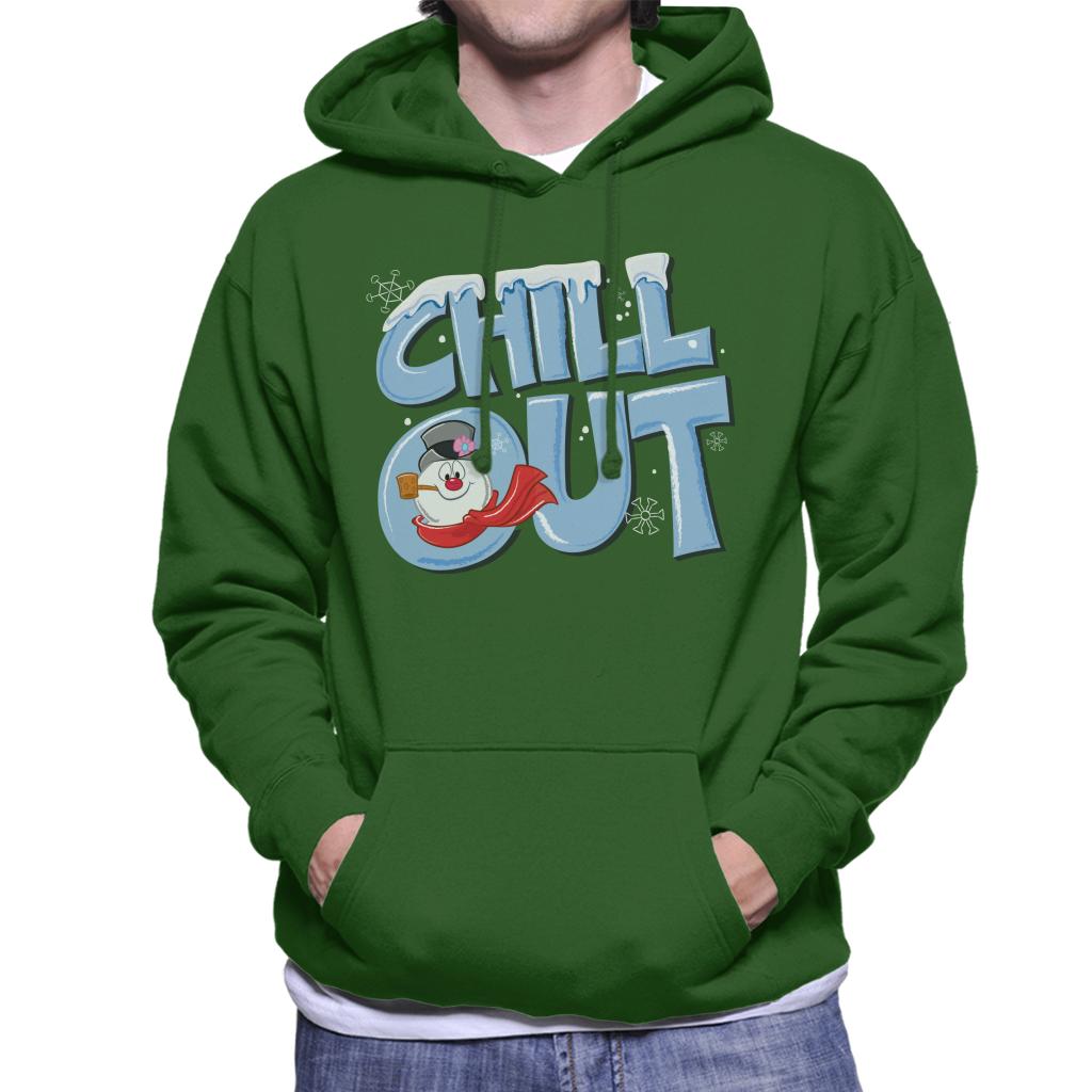 Frosty The Snowman Chill Out Men's Hooded Sweatshirt-ALL + EVERY