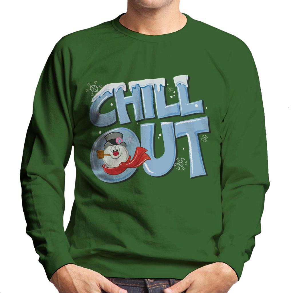 Frosty The Snowman Chill Out Men's Sweatshirt-ALL + EVERY