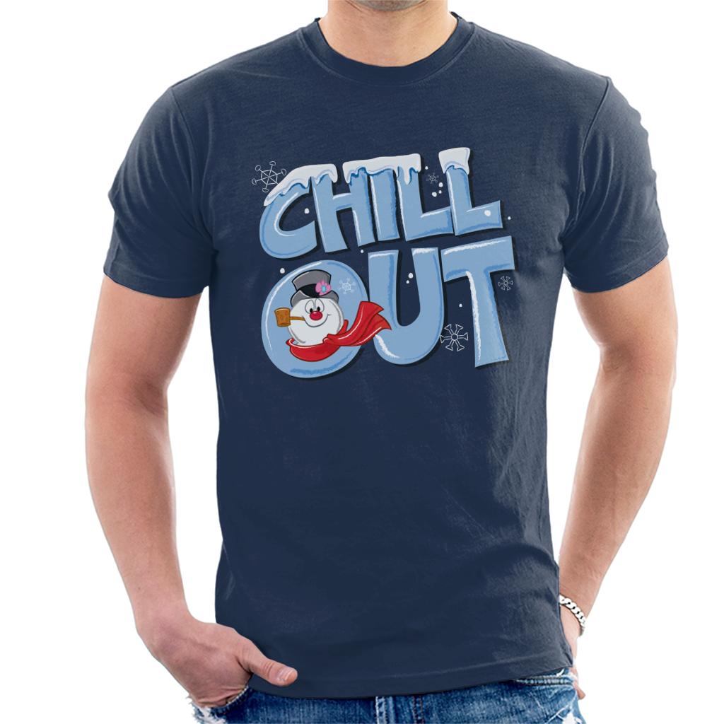 Frosty The Snowman Chill Out Men's T-Shirt-ALL + EVERY