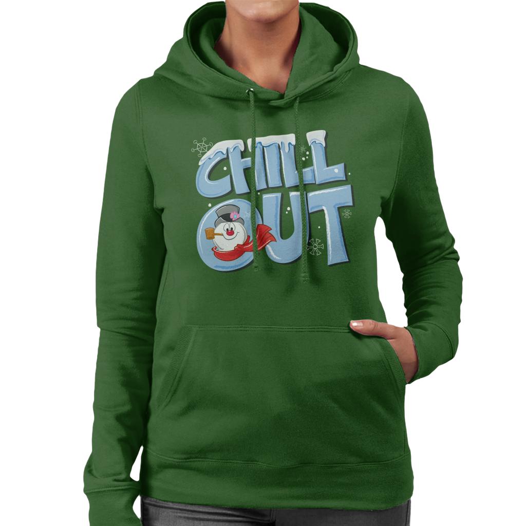 Frosty The Snowman Chill Out Women's Hooded Sweatshirt-ALL + EVERY