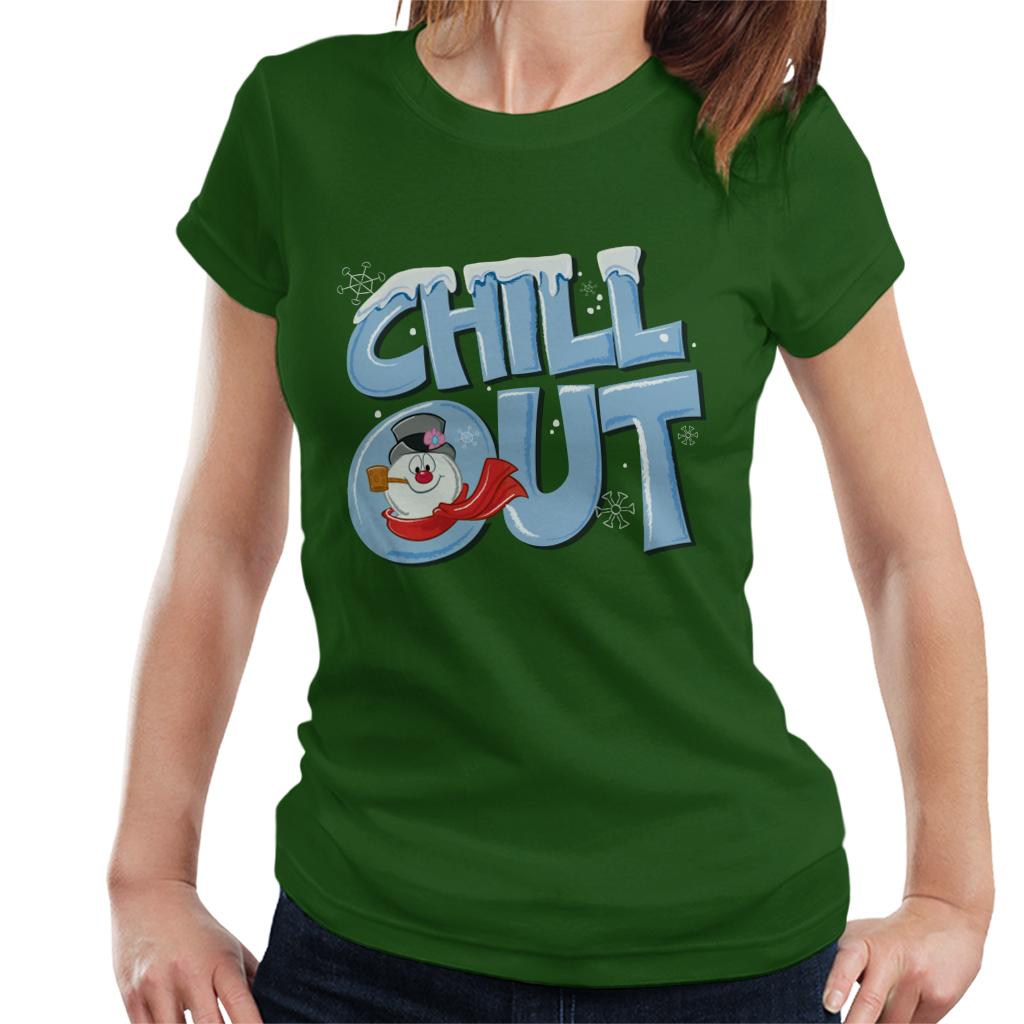 Frosty The Snowman Chill Out Women's T-Shirt-ALL + EVERY