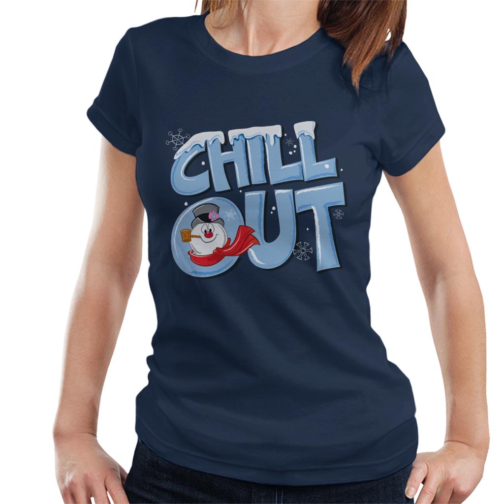 Frosty The Snowman Chill Out Women's T-Shirt-ALL + EVERY